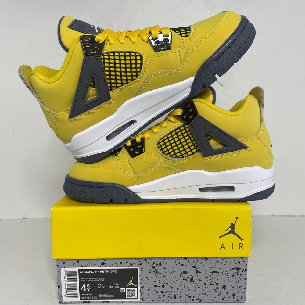 Nike Air Jordan 4 Retro GS “Lightning” 2023 - Picture 3 of 4